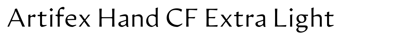 Artifex Hand CF Extra Light